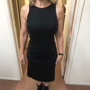 Versace Black Lace Mid Dress